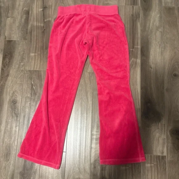 Guess Bright Pink Sweatpants Velvet - Picture 2 of 4